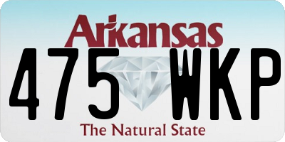 AR license plate 475WKP