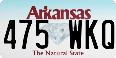 AR license plate 475WKQ