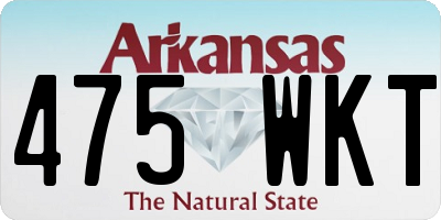 AR license plate 475WKT