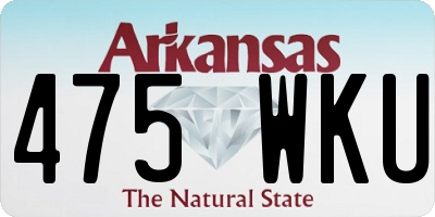 AR license plate 475WKU