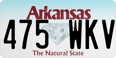 AR license plate 475WKV