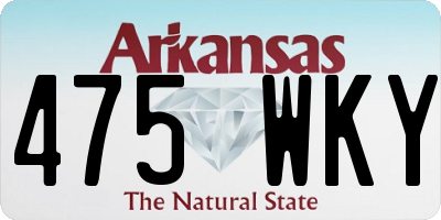 AR license plate 475WKY