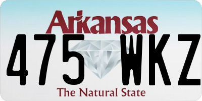 AR license plate 475WKZ