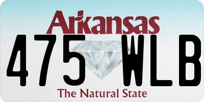 AR license plate 475WLB