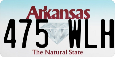 AR license plate 475WLH