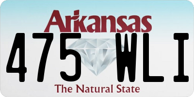 AR license plate 475WLI