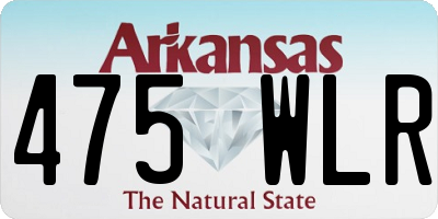 AR license plate 475WLR