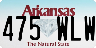 AR license plate 475WLW