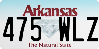 AR license plate 475WLZ
