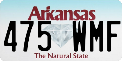 AR license plate 475WMF