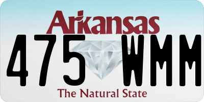 AR license plate 475WMM