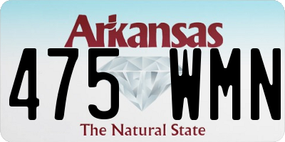 AR license plate 475WMN