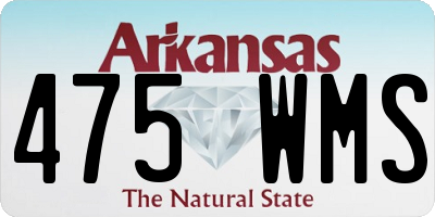 AR license plate 475WMS