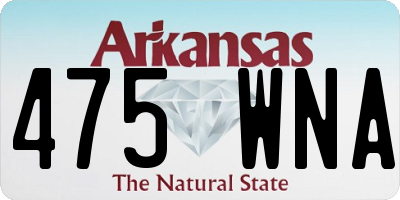 AR license plate 475WNA