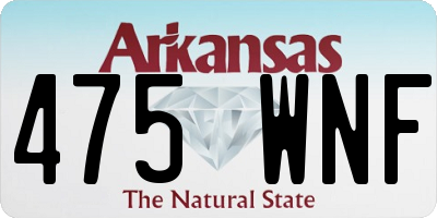 AR license plate 475WNF