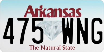 AR license plate 475WNG