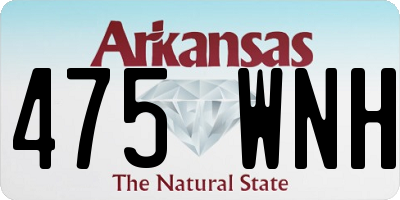 AR license plate 475WNH