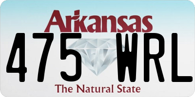 AR license plate 475WRL