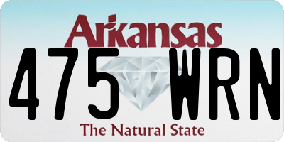 AR license plate 475WRN