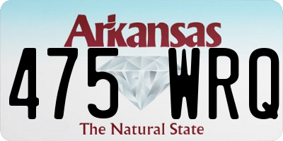 AR license plate 475WRQ