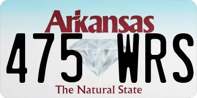 AR license plate 475WRS