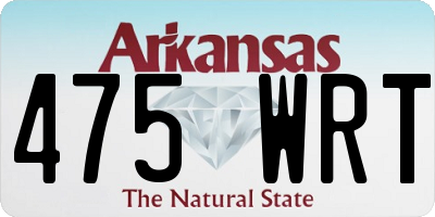 AR license plate 475WRT