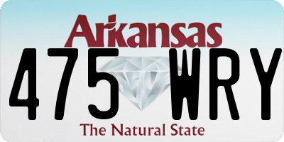 AR license plate 475WRY