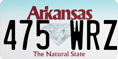 AR license plate 475WRZ