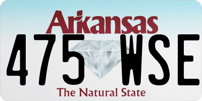 AR license plate 475WSE
