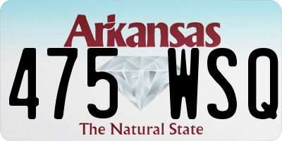 AR license plate 475WSQ