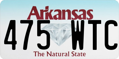 AR license plate 475WTC