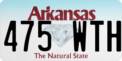 AR license plate 475WTH