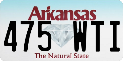 AR license plate 475WTI