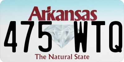 AR license plate 475WTQ