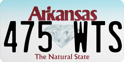 AR license plate 475WTS