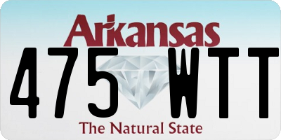 AR license plate 475WTT