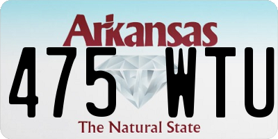 AR license plate 475WTU