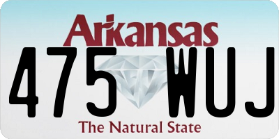 AR license plate 475WUJ
