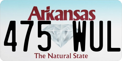 AR license plate 475WUL