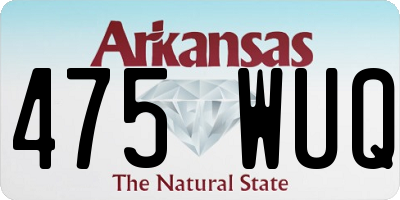AR license plate 475WUQ