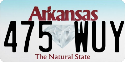 AR license plate 475WUY