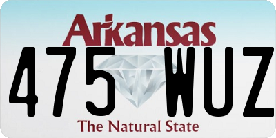 AR license plate 475WUZ