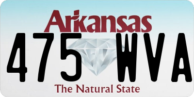 AR license plate 475WVA