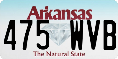 AR license plate 475WVB