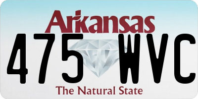 AR license plate 475WVC
