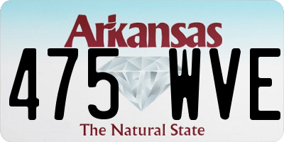AR license plate 475WVE