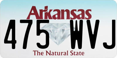 AR license plate 475WVJ