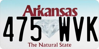 AR license plate 475WVK