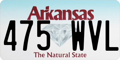 AR license plate 475WVL