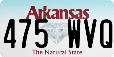 AR license plate 475WVQ
